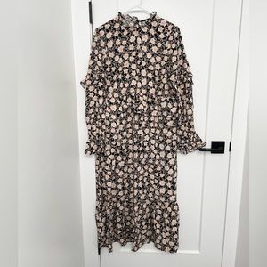 Who What Wear Black Floral Dress S